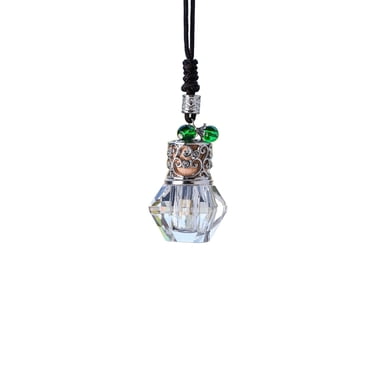 Rbaofujie Car Scents Air Freshener Perfume Pendant Car Aromatherapy Empty Bottle Rearview Mirror Pendant Interior Decoration Crystal Perfume Bottle Room Fresheners