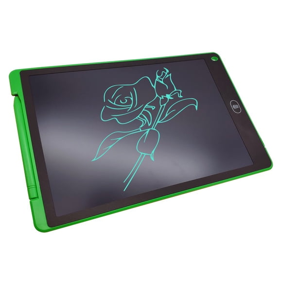 12 Inch LCD Writing Tablet Electronic Digital Drawing Board Erasable Writing Pad Single Color Screen One-Click Erase with Lock Button Gift for Children Adults Home Office School