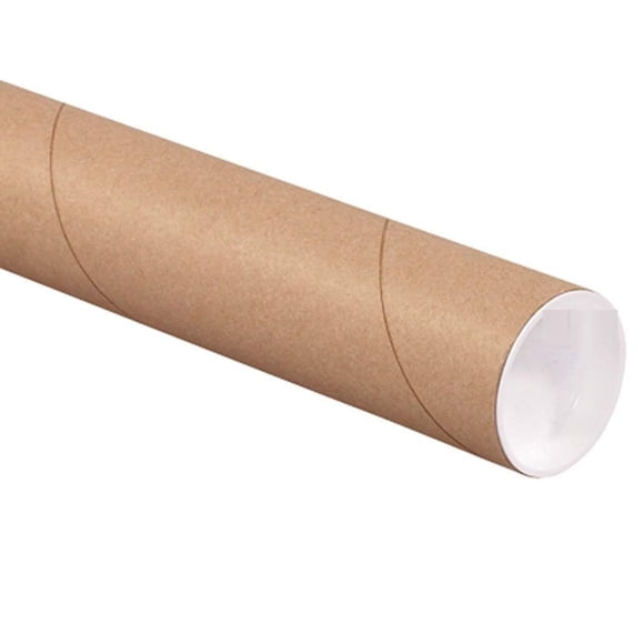 Proline 2 X 18 Kraft Heavy-Duty Mailing Shipping Tubes With Caps (1)