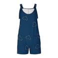 thumbnail image 4 of Penkiiy Combinaison Décontractée Sans Manches pour Femme, Bleu Marine, 3TG, 4 of 5