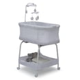 thumbnail image 1 of Delta Children Sweet Breeze Bassinet with Airflow Mesh, Alloy, 1 of 9