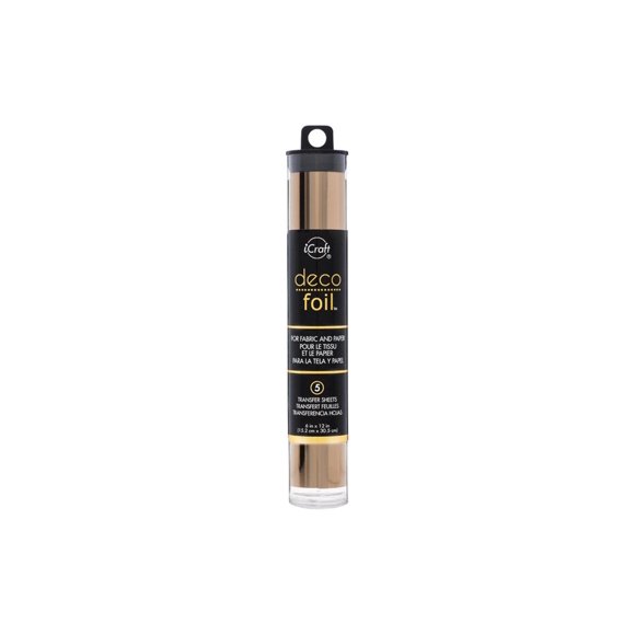 iCraft Deco Foil Transfer 6x12 Tube Rose Gold 5pc