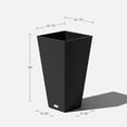 thumbnail image 2 of Veradek Pure Series Midland 26" Planter 2 Pack Black, 2 of 16