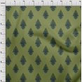 thumbnail image 3 of oneOone Georgette Viscose Fabric Leaves|Floral & Paisley Block Printed Craft Fabric BTY 42 Inch Wide, 3 of 4