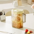 thumbnail image 4 of Yellow Large Capacity 2L Water Pitcher Durable Handle Refrigerator Storage Jug For Iced Tea Juice Cold Brew Convenient #88i72, 4 of 6
