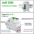 thumbnail image 2 of WiFi Circuit Breaker Switch - Smart WiFi DIN Rail Energy Meter Relay Type Circuit Breaker Connected Switch with Wattmeter Smart Life Tuya WiFi Remote Switch, 25A, 2 of 5