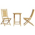 thumbnail image 2 of vidaXL Ensemble Bistro 3 Pcs Bambou, 2 of 5
