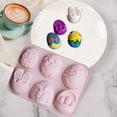 thumbnail image 1 of Chocolate Easter Eggs,6 Silicon Chocolate Molds Easter Rabbits Eggs Molds Interesting Baking Tools for Candy Cake Homemade Kitchen Gadget,Easter Egg Candy,Easter Chocolate Molds, 1 of 6