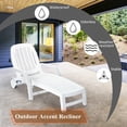 thumbnail image 4 of Costway Chaise Longue de Patio Inclinable Réglable Résistante aux Intempéries avec Roues, 4 of 10