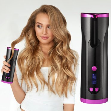 WIFKLSIIPG Hair Curler, Cordless Hair Curler Portable Ceramic Barrel, Automatic Hair Curle