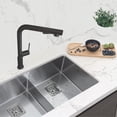 thumbnail image 1 of Stylish 13" Ht Single Handle Matte Black Pull Down Kitchen Faucet K-146N, 1 of 14
