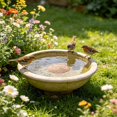 thumbnail image 1 of Tong Copper Disc Bird Bath For Bird Feeders Brass Water Basin Cleaning Disk For Outdoor Bird Bath Bird Feeders For Outdoor Use Copper Bird Bath Cleaner With Protective Coating, 1 of 4