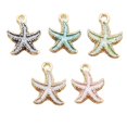 thumbnail image 5 of 10pcs Colorful Conch Sea Shell Starfish Charm Enamel Pendant for DIY Necklace Earrings Handmade Material Making Accessories, 5 of 5