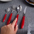 thumbnail image 3 of ARIMI Nilu Italian Stainless Steel 24 Piece Flatware Set - Service for 6 - Red Handle, 3 of 4