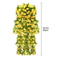 thumbnail image 2 of Simulated Rose Bouquets Simulated Flower Wall Hanging Baskets Decorative Landscaping Artificial Flowers Rattan Home Decor Flowers 85cm, 2 of 5