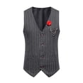 thumbnail image 2 of Dvkptbk Men Solid Fashion Have Pockets Button Turn-down Collar Tanks Tops Blouse on Clearance, 2 of 9