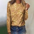 thumbnail image 2 of Amzcrzy Hauts pour Femmes Mode Col Rond Hauts à Sequins pour Femmes Manches Longues Polyvalentes Décontractées Printemps Été Hauts Confortables Élégants pour Sortir, 2 of 4