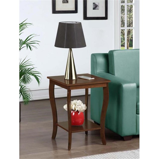Convenience Concepts American Heritage Table d'Appoint Carrée en Finition Bois Espresso