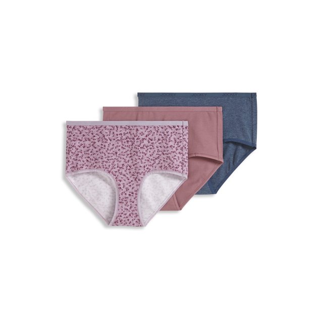 Jockey Women's Organic Cotton Stretch Logo Modern Brief - 3 Pack
