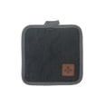 thumbnail image 1 of Support De Pot En Denim Noir Avec Badge En Cuir - Ensemble De 4, 1 of 2