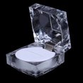 thumbnail image 1 of 1PC Velvet Ring Box Square Jewelry Box Valentine‘s Day Ring Box With Detachable Lid, 1 of 8