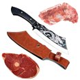thumbnail image 2 of RYRDWP Clearance Handmade Steel Slaying Knife – Multi-Functional Kitchen Knife for Cutting, Boning & Chopping with Sheath & Ergonomic Handle, 2 of 6