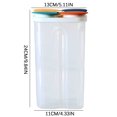 thumbnail image 3 of wamans Food Organizers Transparent Food Grain Storage Cans Jar Tank Divider Boxes Kitchen Plastic B Clearance Items, 3 of 6