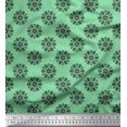 thumbnail image 1 of Soimoi polyester Crepe Fabric Dot & Snowflake Artistic Printed Fabric 1 Yard 52 Inch Wide, 1 of 3