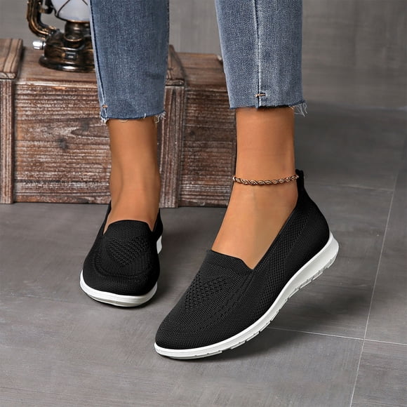 Willtoo 2026 Orthopedic Shoes for Women, Women Wide Width Breathable Walking Comfortable Slip on Sneakers, Non Slip Food Service Lightweight Sneaker, Nurse Shoes Arch Support Sneakers Black 10 Wide