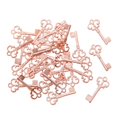 thumbnail image 3 of Key Charms Keys Bulk Metal Key Pendants Vintage Style Key Set Charms for Jewelry Rose gold 100pcs, 3 of 9