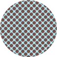 thumbnail image 1 of Ahgly Company Machine Washable Indoor Round Transitional Blue Lagoon Blue Area Rugs, 7' Round, 1 of 7