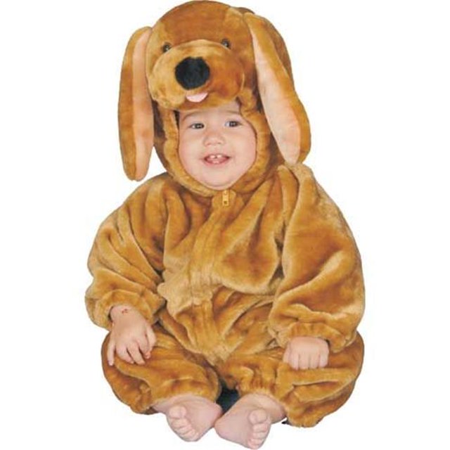 Costume en Peluche Chiot Brun - Taille 12 Mois