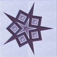 thumbnail image 1 of Ahgly Company Tapis d'Intérieur Lavable à la Machine, Carré, Transitionnel, Bleu Lavande, Tapis de Zone, 8 Pieds Carré, 1 of 7