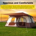 thumbnail image 4 of Camping Travel Camping Tent with 2 Rooms Large Family Cabin Tent Breathable and Rainproof for Outdoor Camping Hiking Backpacking Beach, 4 of 7
