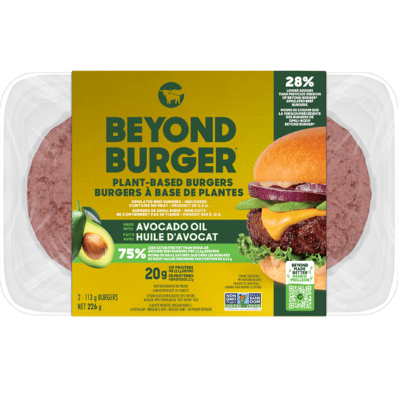 Beyond Meat Burger à Base de Plantes à l'Huile d'Avocat 226 g