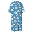 thumbnail image 5 of TJAZFJPA Robe à Manches Longues pour Femmes Robe d'Été de Mode pour Femmes Style Plage Imprimée Col en V Manches 5/4 Robe Décontractée (1) Robe Cocktail à Manches Longues pour Femmes Robe Blanche en Dentelle, 5 of 5