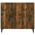 thumbnail image 3 of vidaXL Sideboard Smoked Oak 90x34x80 cm Engineered Wood, 3 of 5