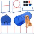 thumbnail image 1 of VEVOR Dog Agility Training Equipment 5 PCS Set with Hurdles Tunnel Jump Ring, 1 of 9