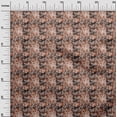 thumbnail image 3 of oneOone Velours Brun Rouille Tissu Papillons Couture Projets d'Artisanat Tissus Imprimés au Yard 58 Pouces de Large, 3 of 4