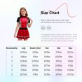 thumbnail image 5 of RUNQHUI Costume de Pilote de Course pour Enfants Filles F1 Uniforme d'Ouverture de Cheerleading Paillettes Robe Justaucorps à Manches Courtes Noir 16, 5 of 5
