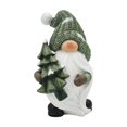 thumbnail image 1 of Temps de vacances 11" décoration Gnome résine de Noël, vert, 1 compte, 1 of 5