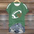 thumbnail image 1 of TINZ T-Shirt Imprimé Amusant de Saison de Football pour Femmes T-Shirt à Manches Longues pour Femmes Cold Gear Chemise à Rayures à Manches Longues pour Femmes T-Shirt pour Femmes à Manches Courtes, 1 of 3