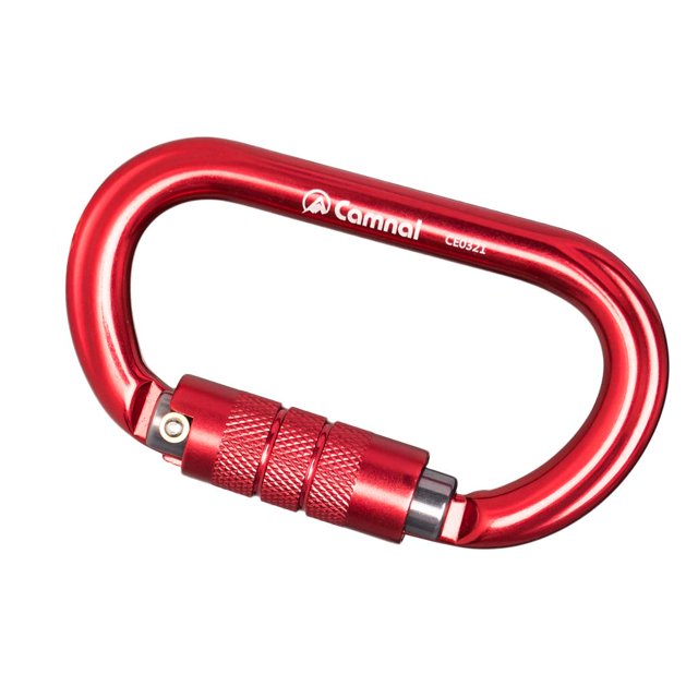 Mousqueton Anti-Vis 25KN Escalade Rappel Alpin en Plein Air, 110x61mm