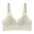thumbnail image 1 of Women's Deep V Bralette - Floral Lace Push Up Bralette | Wireless Plunge Bra with Racerback Crop Top Design, 1 of 2