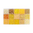 thumbnail image 4 of KLKCMS Colorful Round Glass Beads Bracelet Making with Storage Box for DIY Craft Yellow, 4 of 8