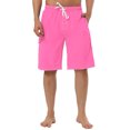thumbnail image 1 of INSPIRE CHIC Men's Solid Board Shorts Quick Dry Swim Trunks with Elastic Waist & Drawstring 30 Pink, 1 of 7