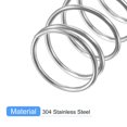 thumbnail image 4 of Unique Bargains Compression Spring, 5Pcs 304 Stainless Steel, 10mm OD, 0.8mm Wire, 30mm Length, 4 of 6