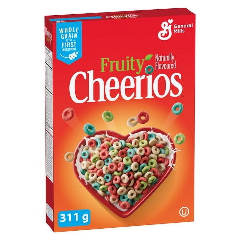Fruity Cheerios Breakfast Cereal, Whole Grains, 311 g
