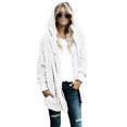 thumbnail image 2 of Innerwin Manteau à Capuche pour Femmes, Veste d'Hiver Chaude à Manches Longues, Blanc P, 2 of 6