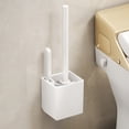 thumbnail image 2 of Toilet Bowl Brushes,Toilet Brush Set Toilet Bowl Brush and with 2 Type Brush Stiff Brush + Slit Brush Toilet Bowl Brush Clean Every Corner of the Toilet Toilet Bowl Brush, 2 of 6